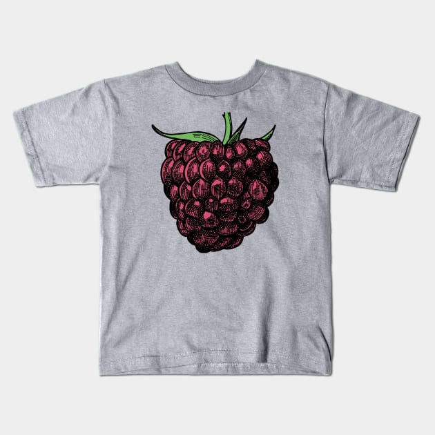 Raspberry Kids T-Shirt by senkova